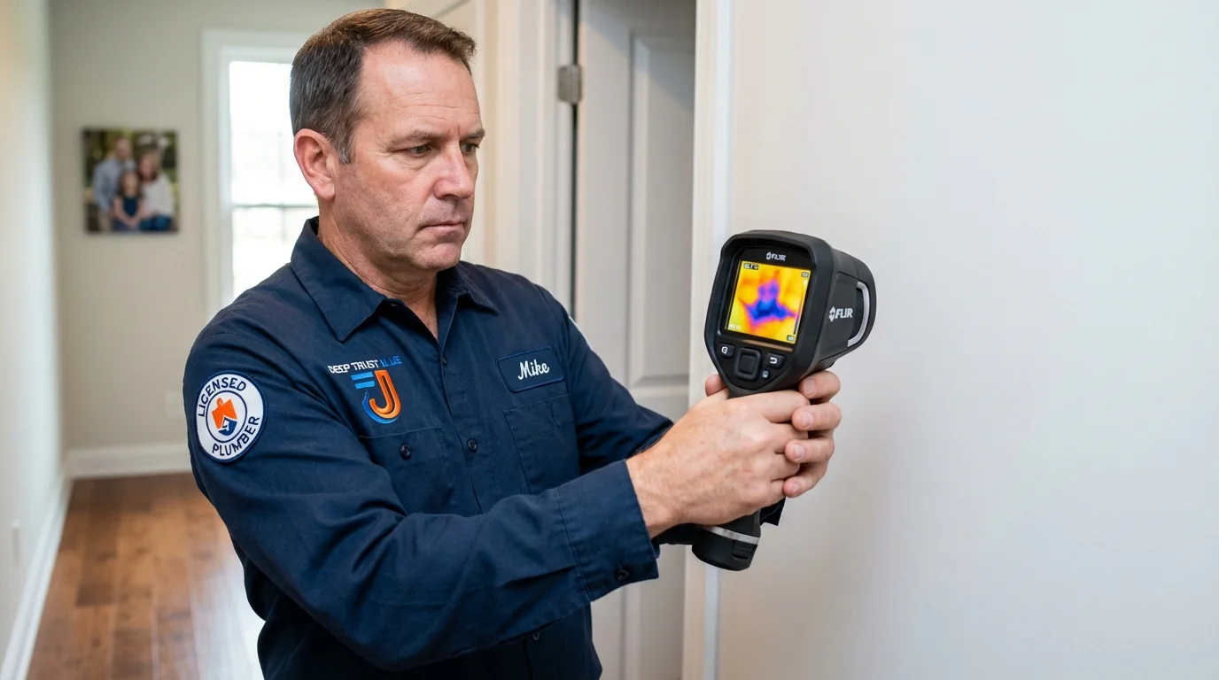 Thermal imaging leak detection by Johns Plumbing LLC in Stockton
